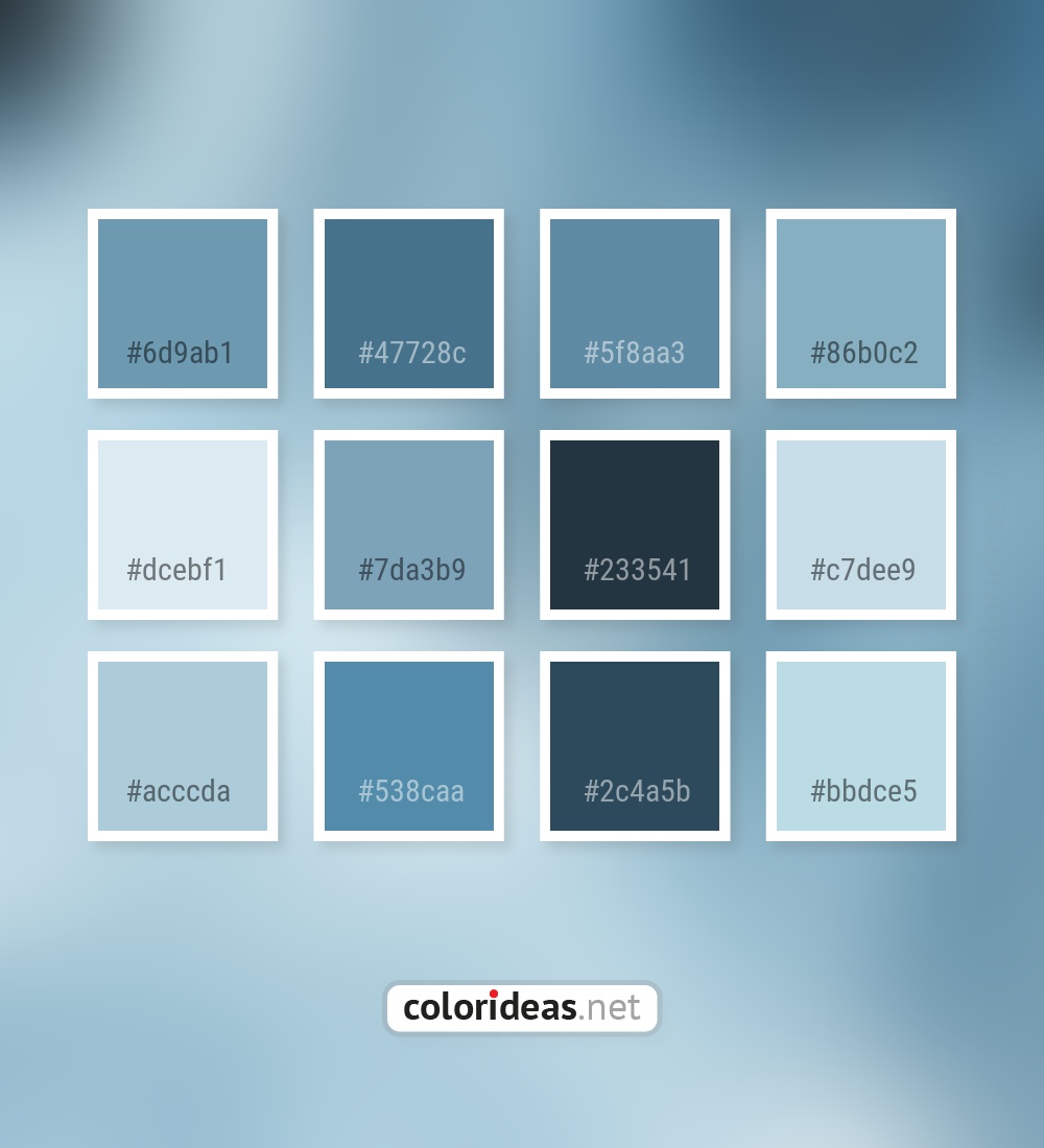 Hippie Blue Gray Powder Blue 7Da3B9 Color Palette | Color Palette Ideas