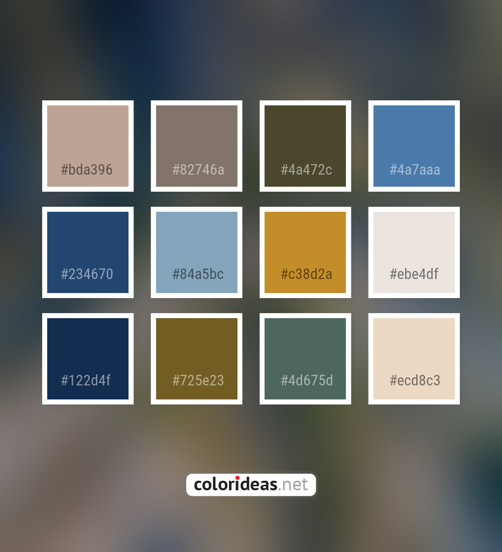Corduroy Gray 485252 Cape Cod Color Palette | Color palette ideas